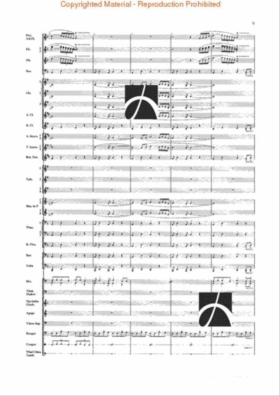 Jungle Fantasy Jungle Fantasy Concert Band scores gallery preview page 6