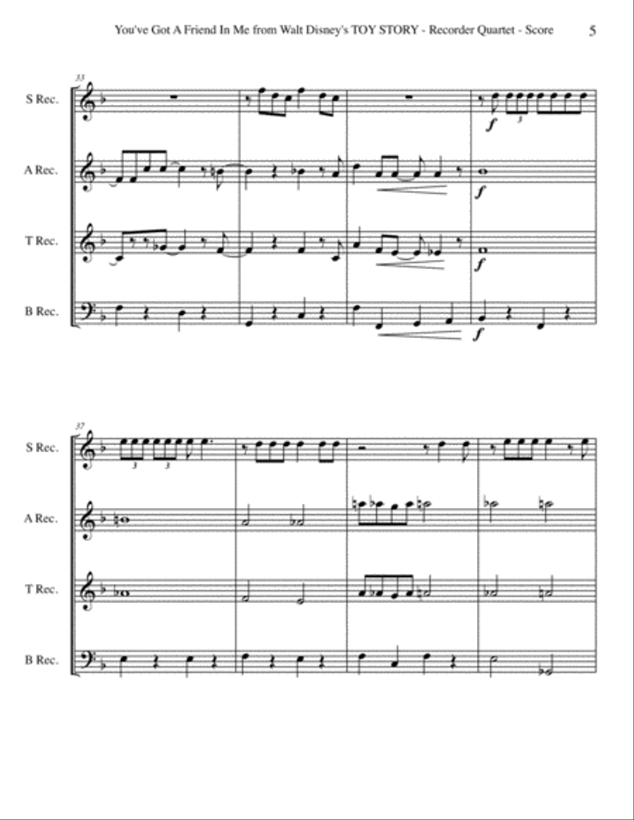 You've Got A Friend In Me Small Ensemble scores gallery preview page 5