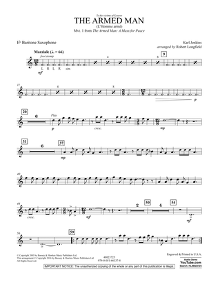The Armed Man (from A Mass for Peace) (arr. Robert Longfield) - Eb Baritone Saxophone
