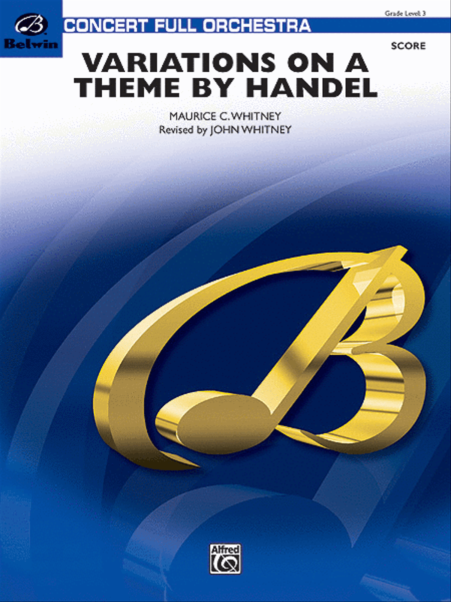 Variations on a Theme by Handel (Score only) Full Orchestra scores gallery preview page 1