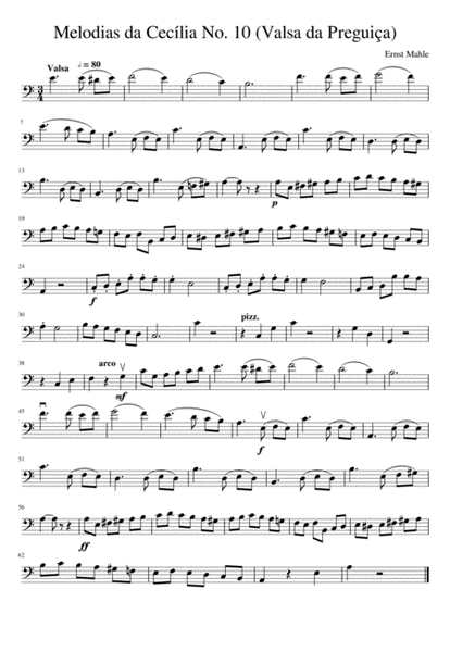 Melodias da Cecília No. 10 (Valsa da Preguiça) image number null