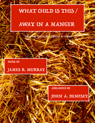 Book cover for Christmas Medley (What Child is This / Away in a Manger): Trio for Flute, Clarinet and Piano