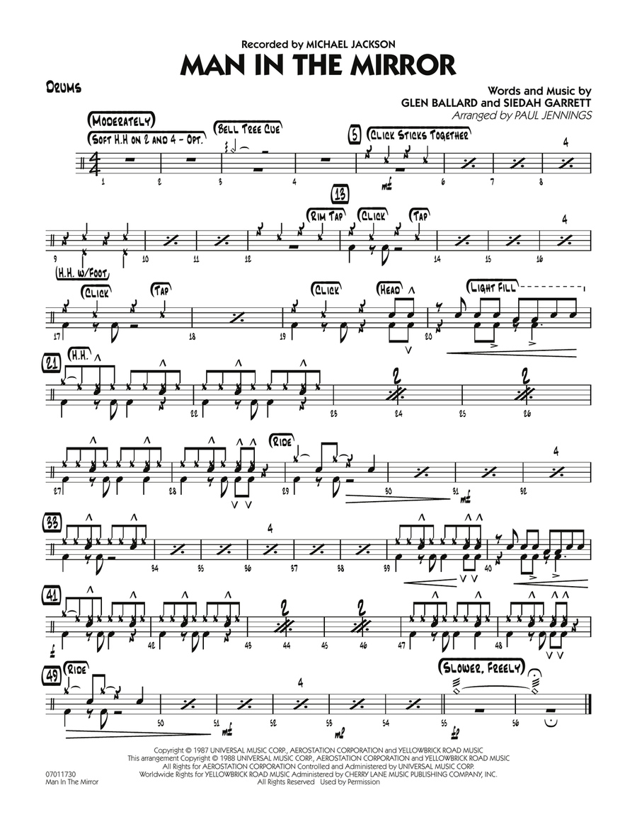 Man In The Mirror - Drums