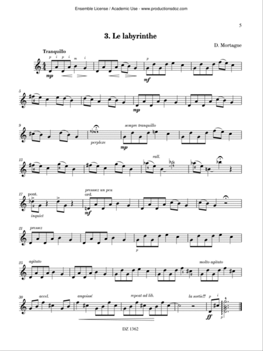 Album de vacances, vol. 2 / 8 pièces de Ouf Classical Guitar scores gallery preview page 5