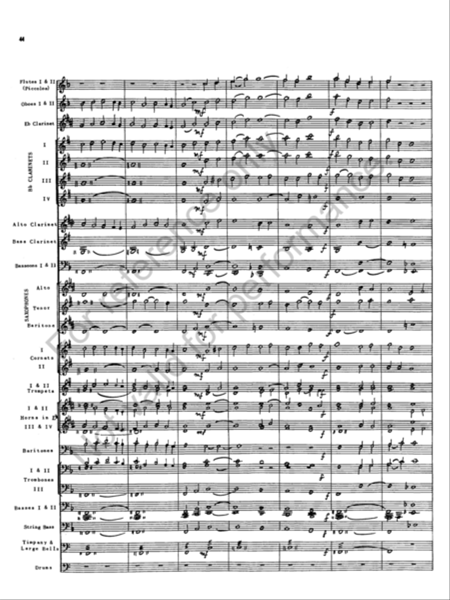 The Golden Legend Concert Band scores gallery preview page 41