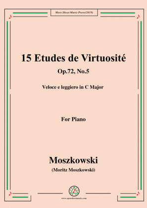 Moszkowski-15 Etudes de Virtuosité,Op.72,No.5,Veloce e leggiero in C Major