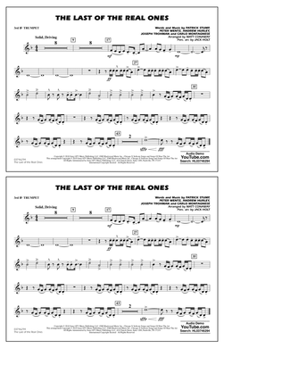 Last of the Real Ones (arr. Matt Conaway) - 3rd Bb Trumpet