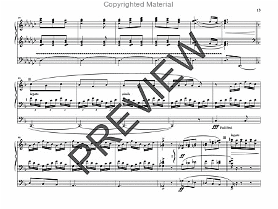 Meditation and Toccata on HYFRYDOL Organ scores gallery preview page 12