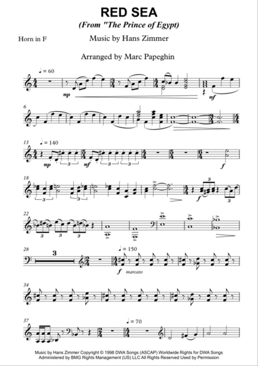 Red Sea Red Sea Horn Solo scores gallery preview page 2