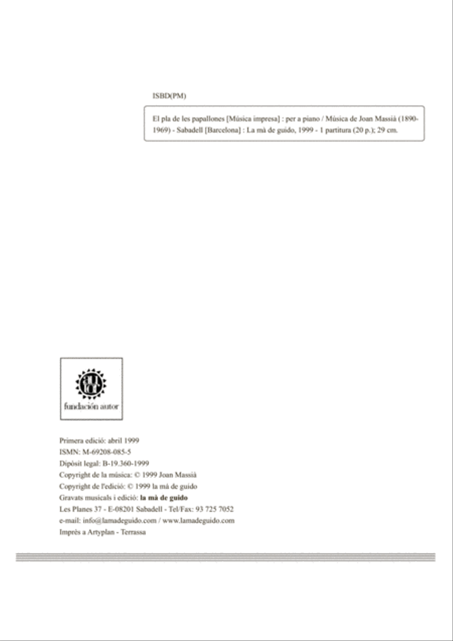 El pla de les papallones El pla de les papallones Piano Solo scores gallery preview page 4