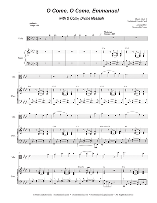 O Come, O Come, Emmanuel (with "O Come, Divine Messiah") (Viola solo and Piano)