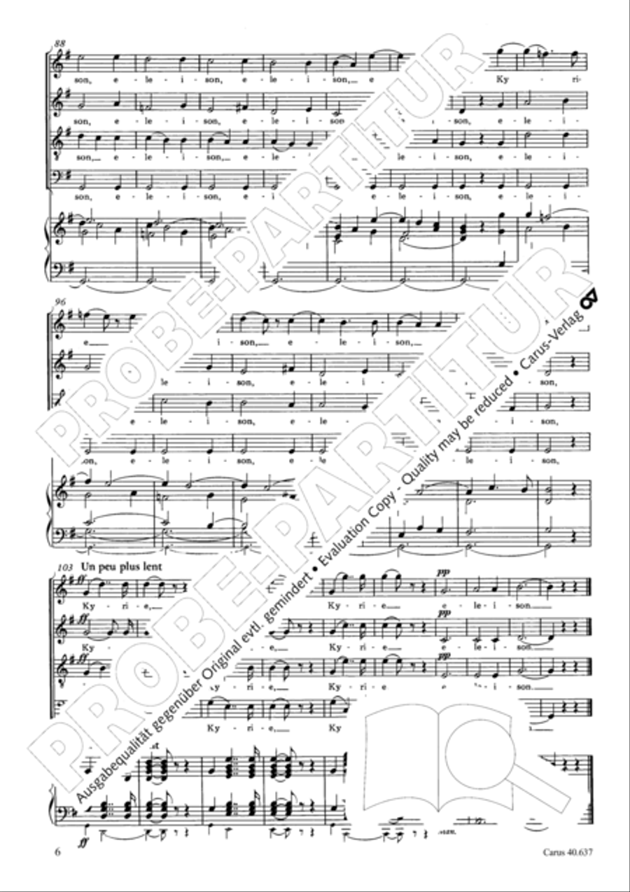 Messe breve no. 6 aux cathedrales 4-Part scores gallery preview page 11