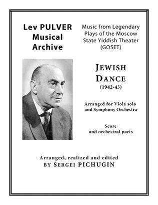 PULVER Lev: Jewish Dance for Viola Solo and Symphony Orchestra (Full score + Set of Parts)