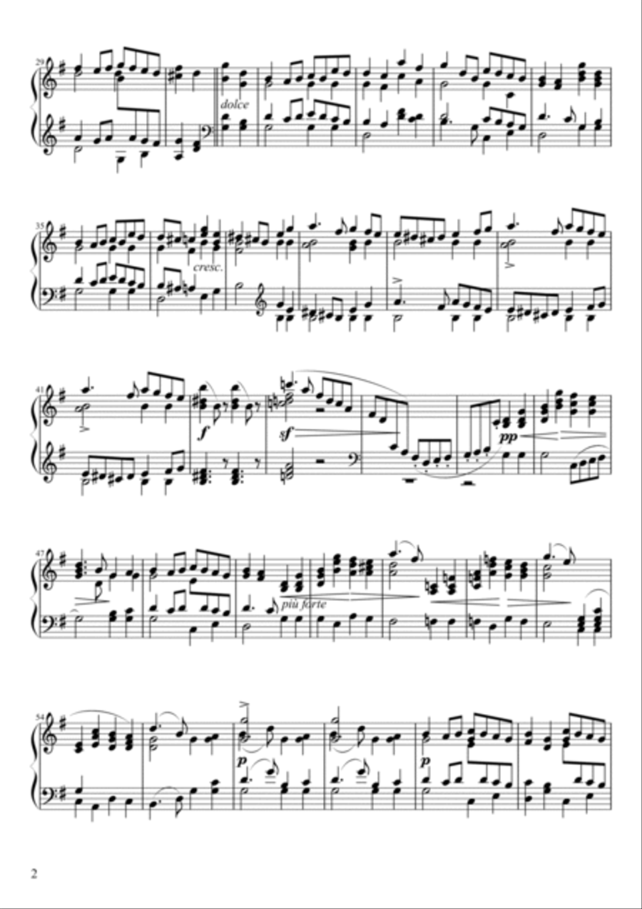 Prelude Opus 31 No. 15 in G Major Piano Solo scores gallery preview page 2