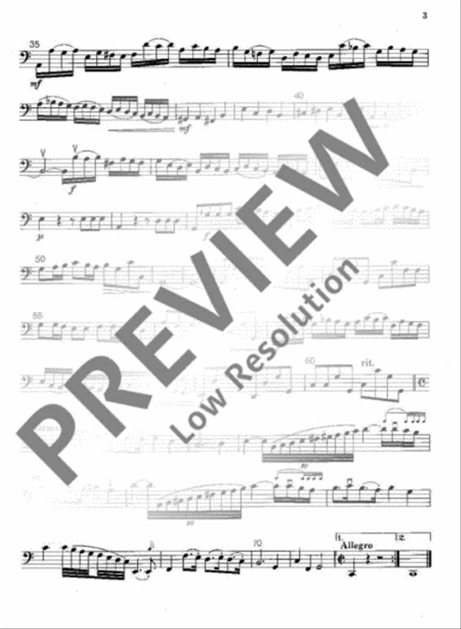 Ouverture à 7 Ouverture à 7 Basso Continuo scores gallery preview page 4