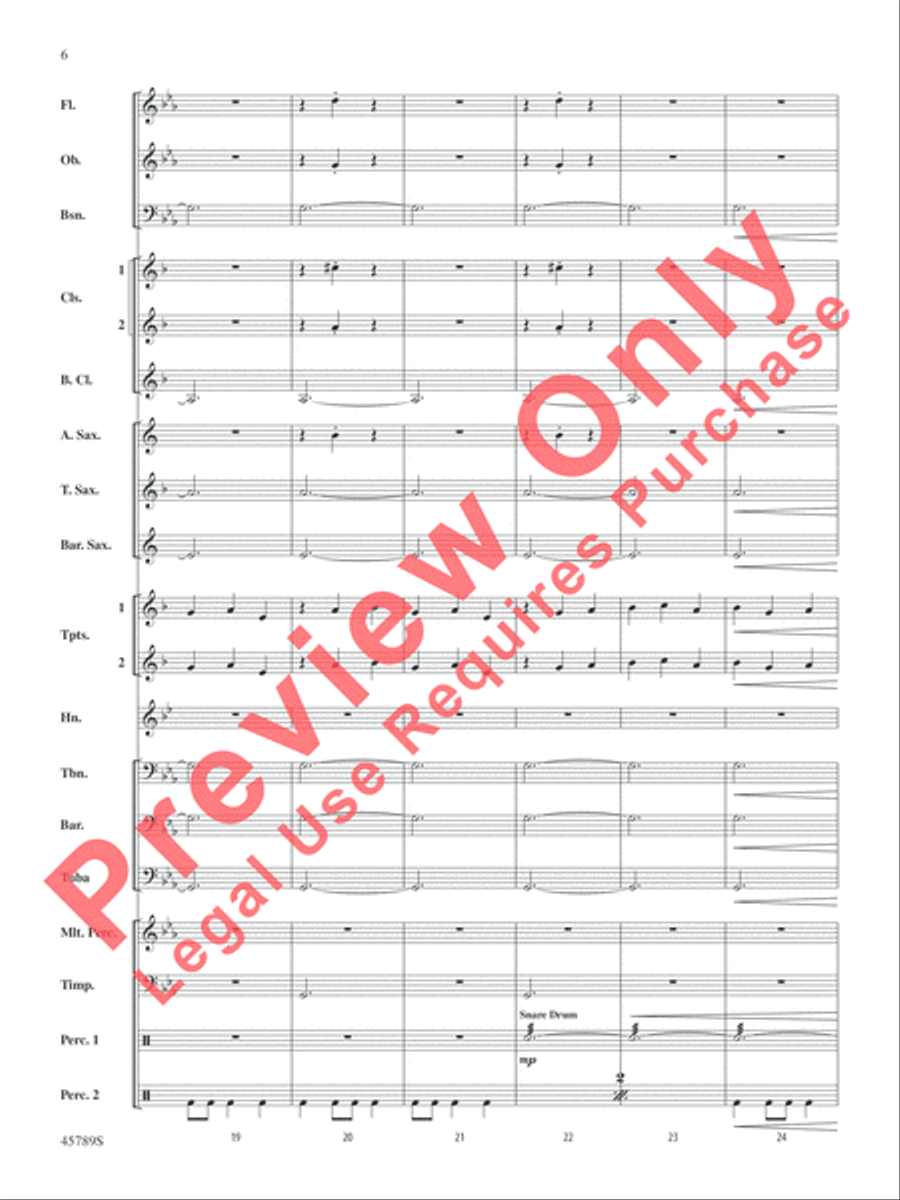 Images of Spain Concert Band scores gallery preview page 6