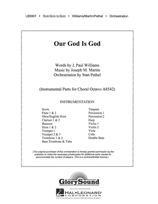 Book cover for Our God Is God - Score