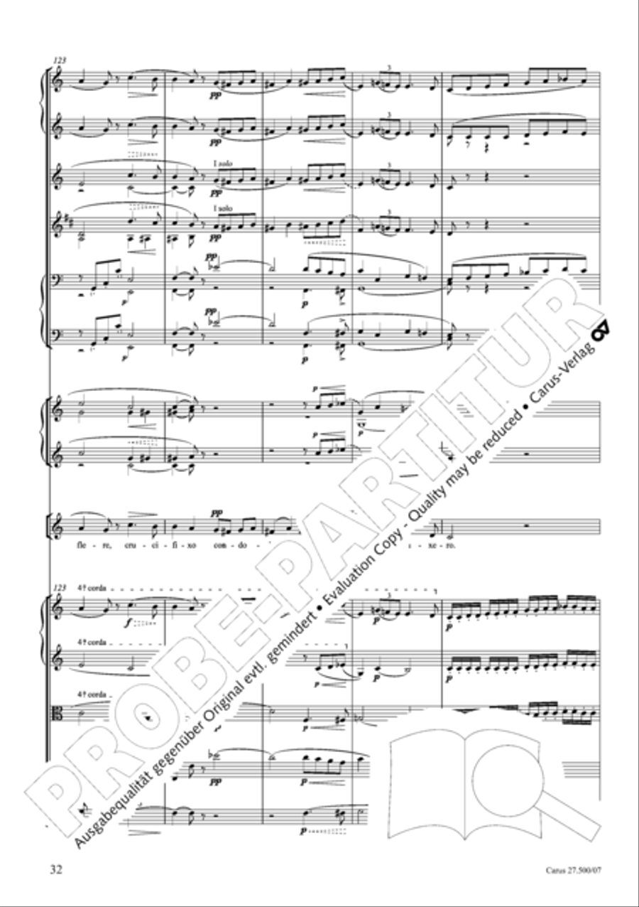 Quattro pezzi sacri Orchestra scores gallery preview page 33