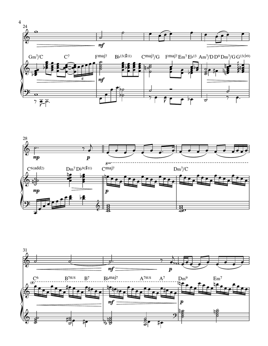 Over The Rainbow Flute Solo scores gallery preview page 4