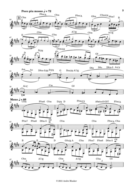 Antonin Dvorak - Symphony no 9, op.95, "From the New World" - Largo - lead sheet