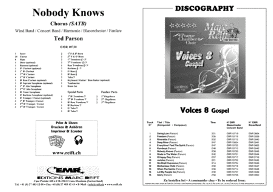 Nobody Knows 4-Part scores gallery preview page 2