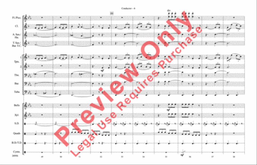 Superman Theme Marching Band scores gallery preview page 7