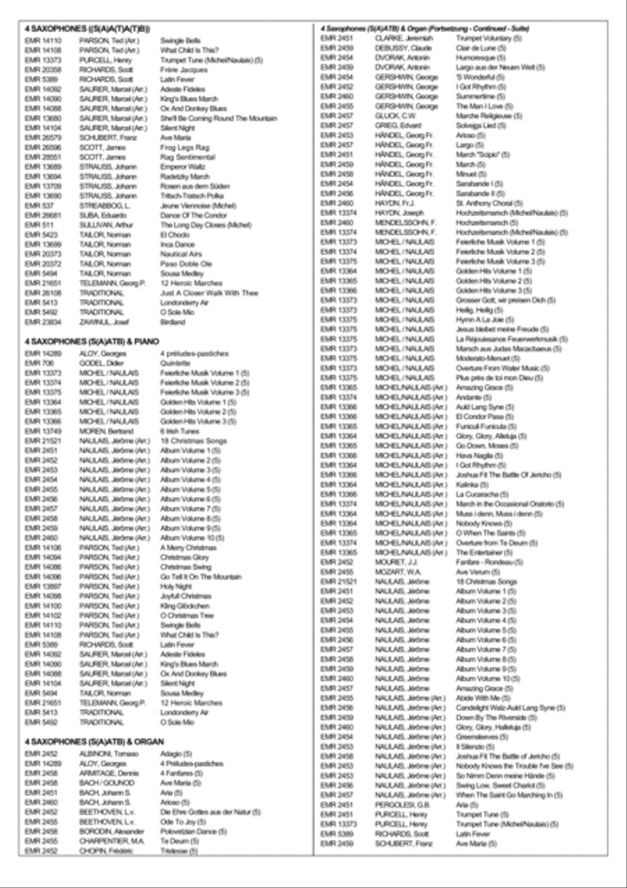 Rockin' All Night Saxophone scores gallery preview page 6