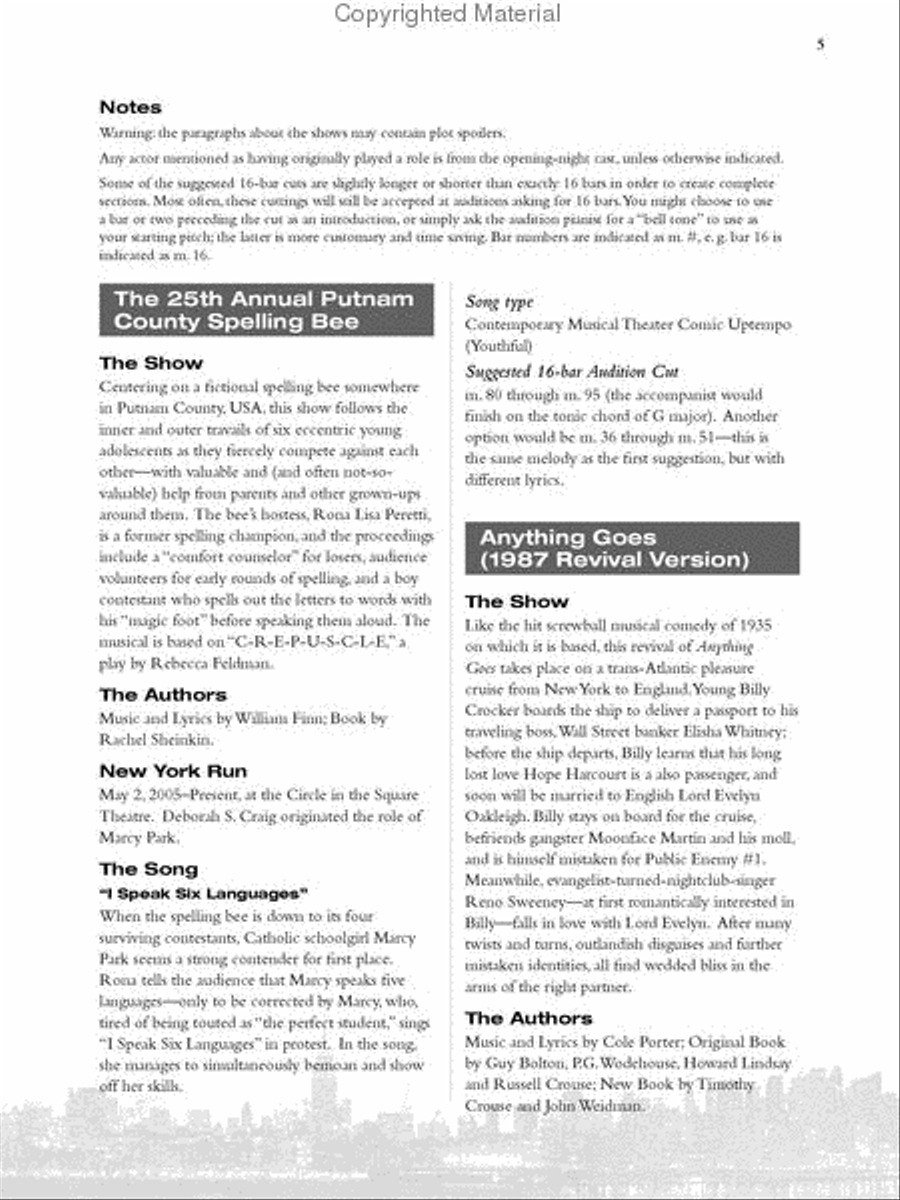 Singer's Library of Musical Theatre – Vol. 2 Voice Solo scores gallery preview page 4
