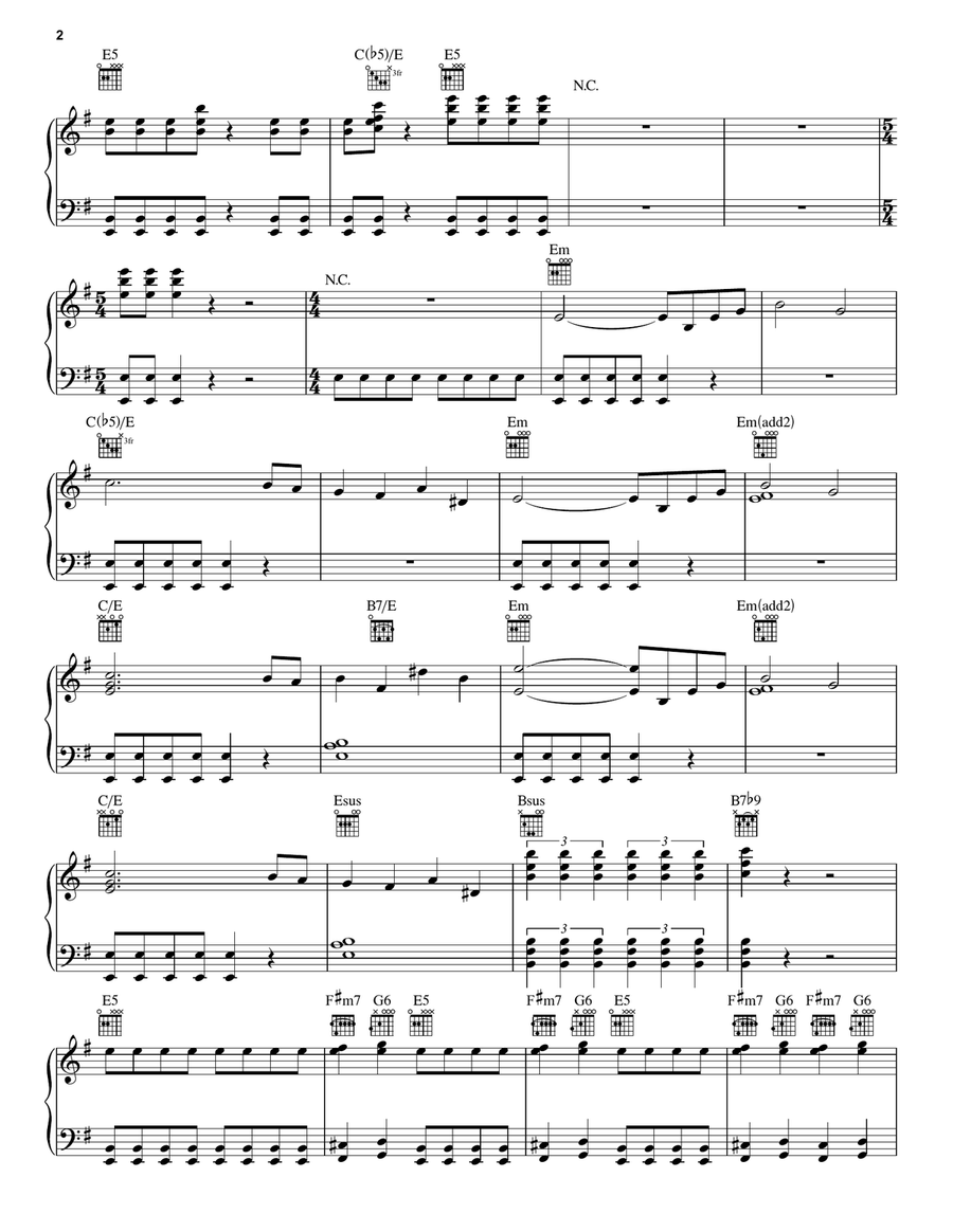 CBS Sports NFL Theme Piano Solo scores gallery preview page 2