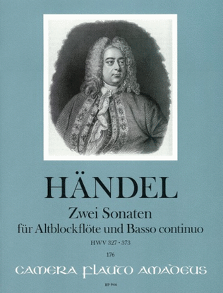 Book cover for 2 Sonatas C major & F major HWV327/373