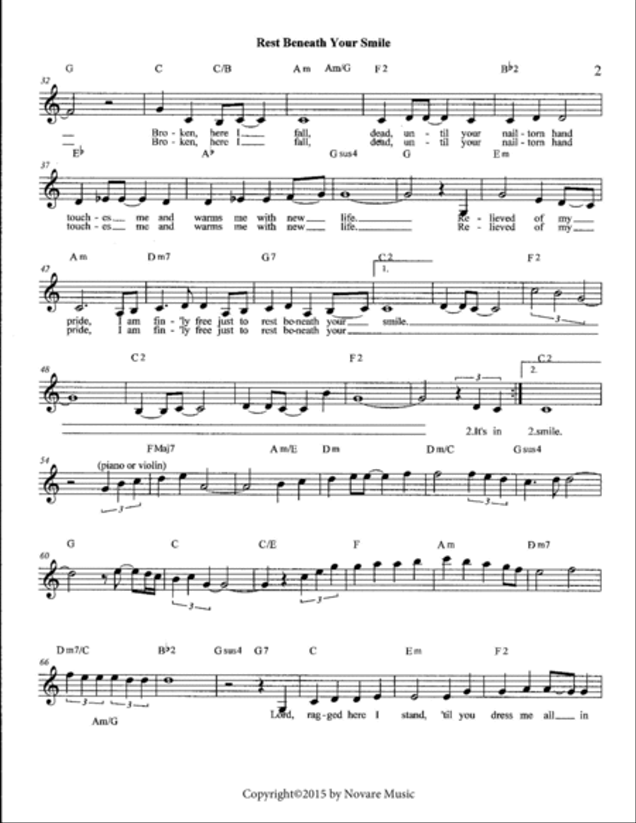 Rest Beneath Your Smile Small Ensemble scores gallery preview page 3