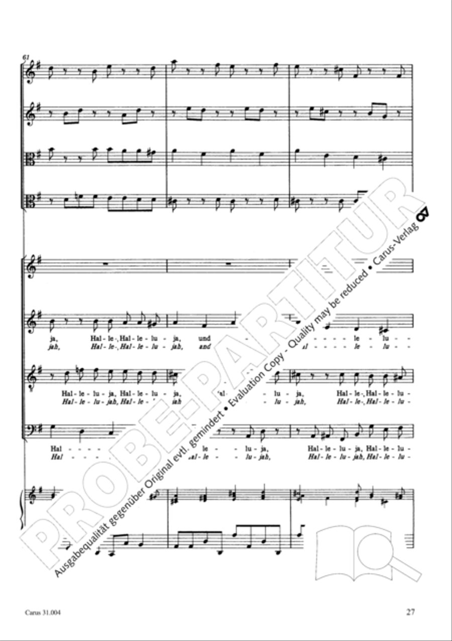 Christ lay in death's cold prison (Christ lag in Todesbanden) 4-Part scores gallery preview page 28