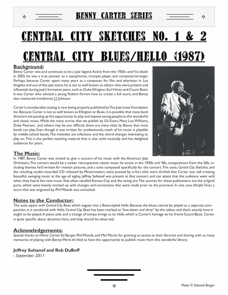 Central City Blues/Hello [Central City Sketches #1 & 2] image number null