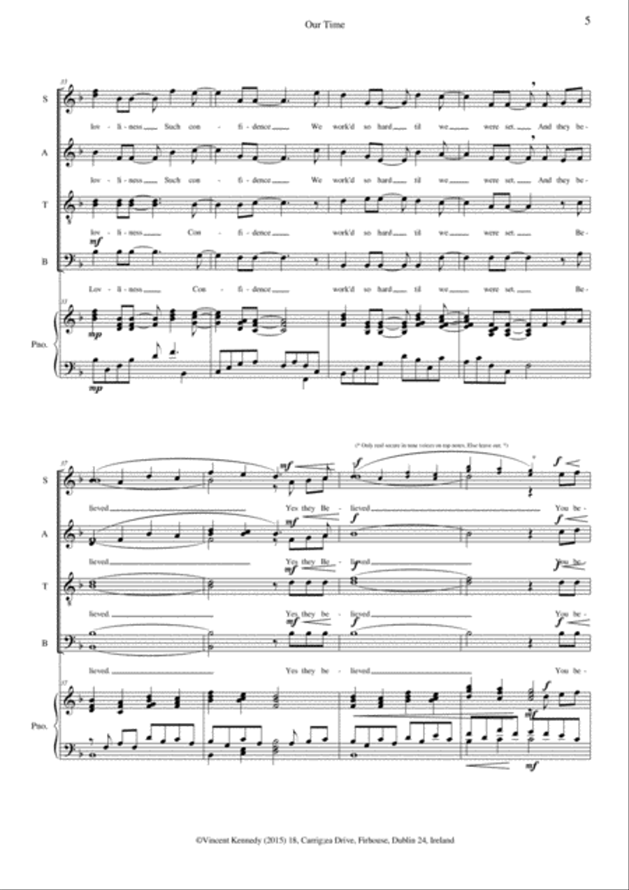 Our Time Our Time 4-Part scores gallery preview page 5