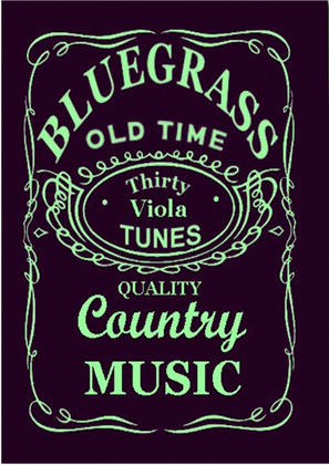 Book cover for 30 Bluegrass and Country Tunes for Viola