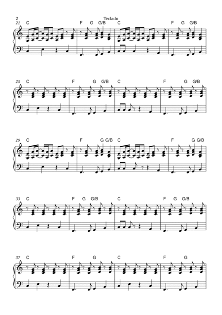 A Message To You Rudy Piano Solo scores gallery preview page 2