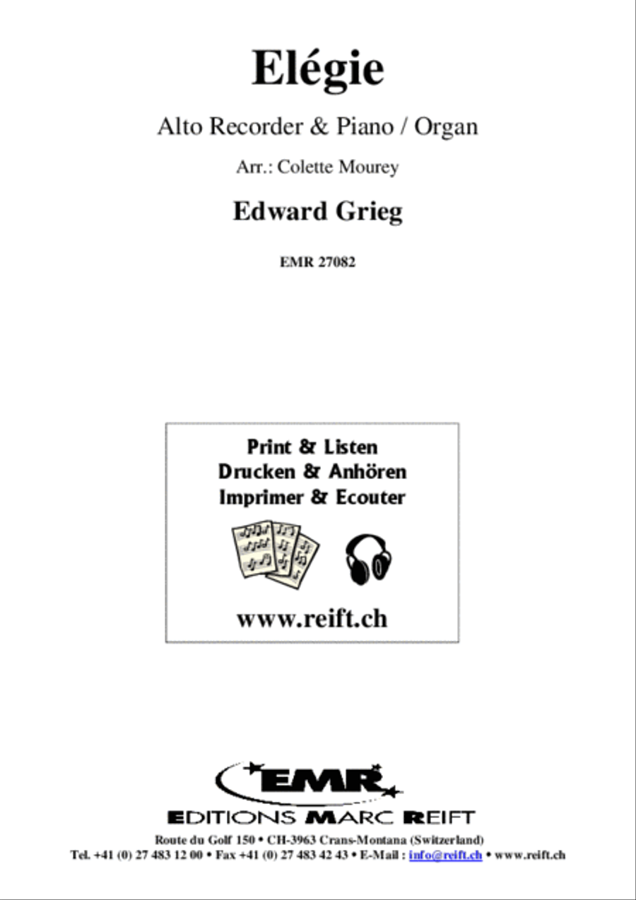 Elegie Alto Recorder scores gallery preview page 2