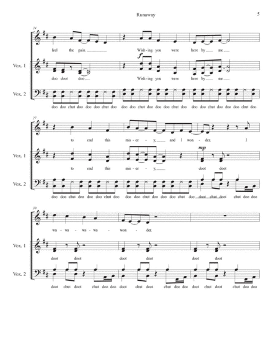 Runaway 4-Part scores gallery preview page 5