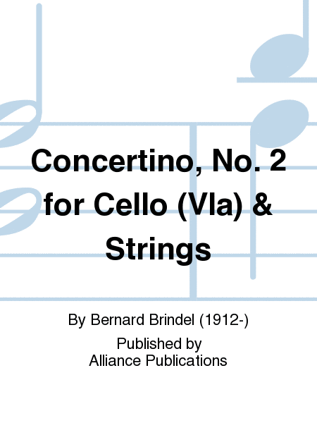 Concertino, No. 2 for Cello (Vla) & Strings
