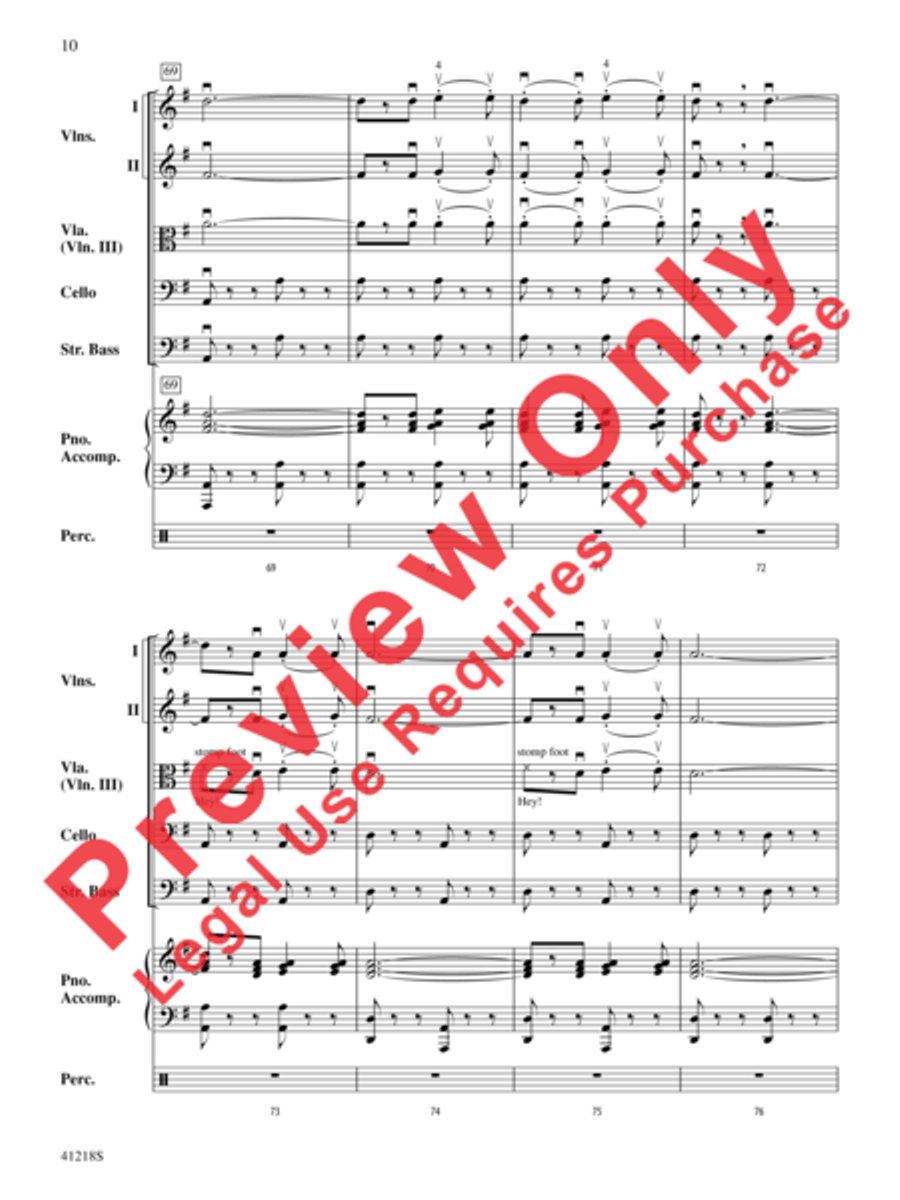 Funiculì, Funiculà String Orchestra scores gallery preview page 11