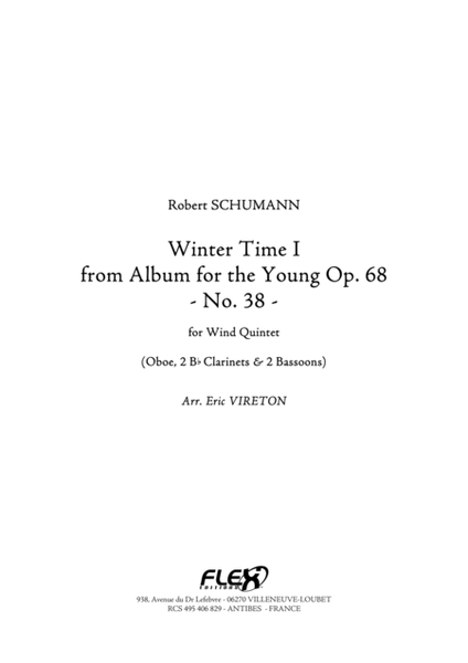Winter-Time I from Album for the Young Opus 68 No. 38 image number null