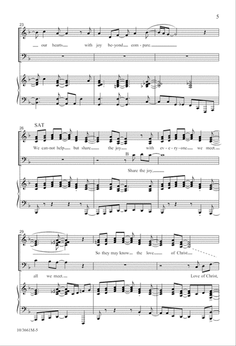 Child of God 4-Part scores gallery preview page 5