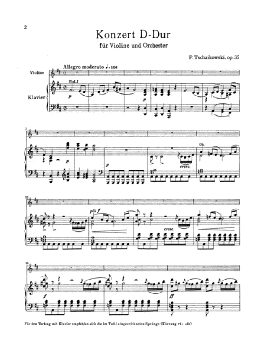 Tchaikovsky: Violin Concerto in D Major, Op. 35 Violin Solo scores gallery preview page 4