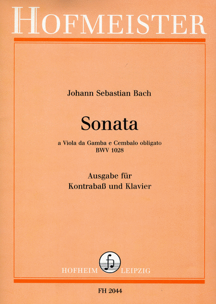 Sonata, BWV 1028