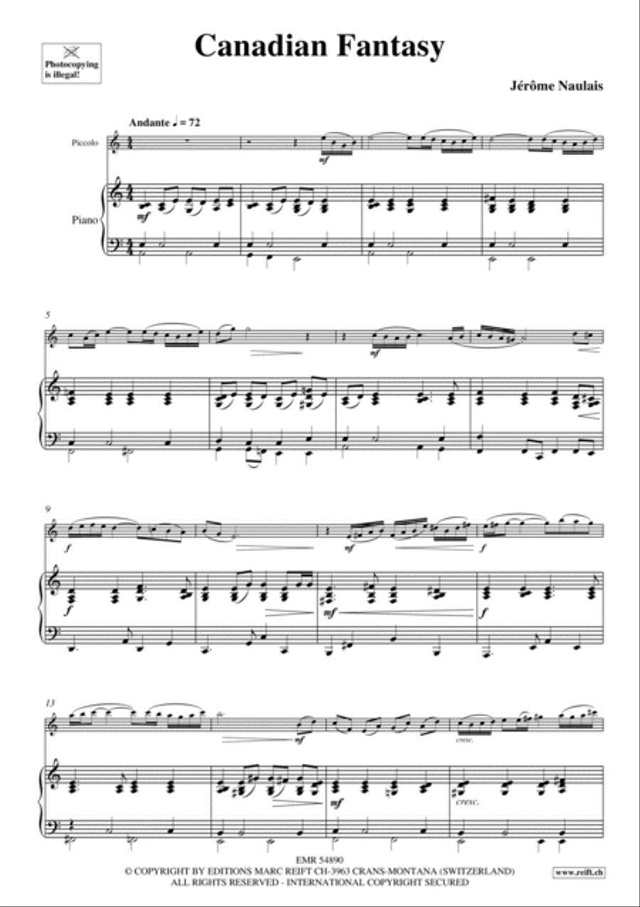 Canadian Fantasy Piccolo scores gallery preview page 4