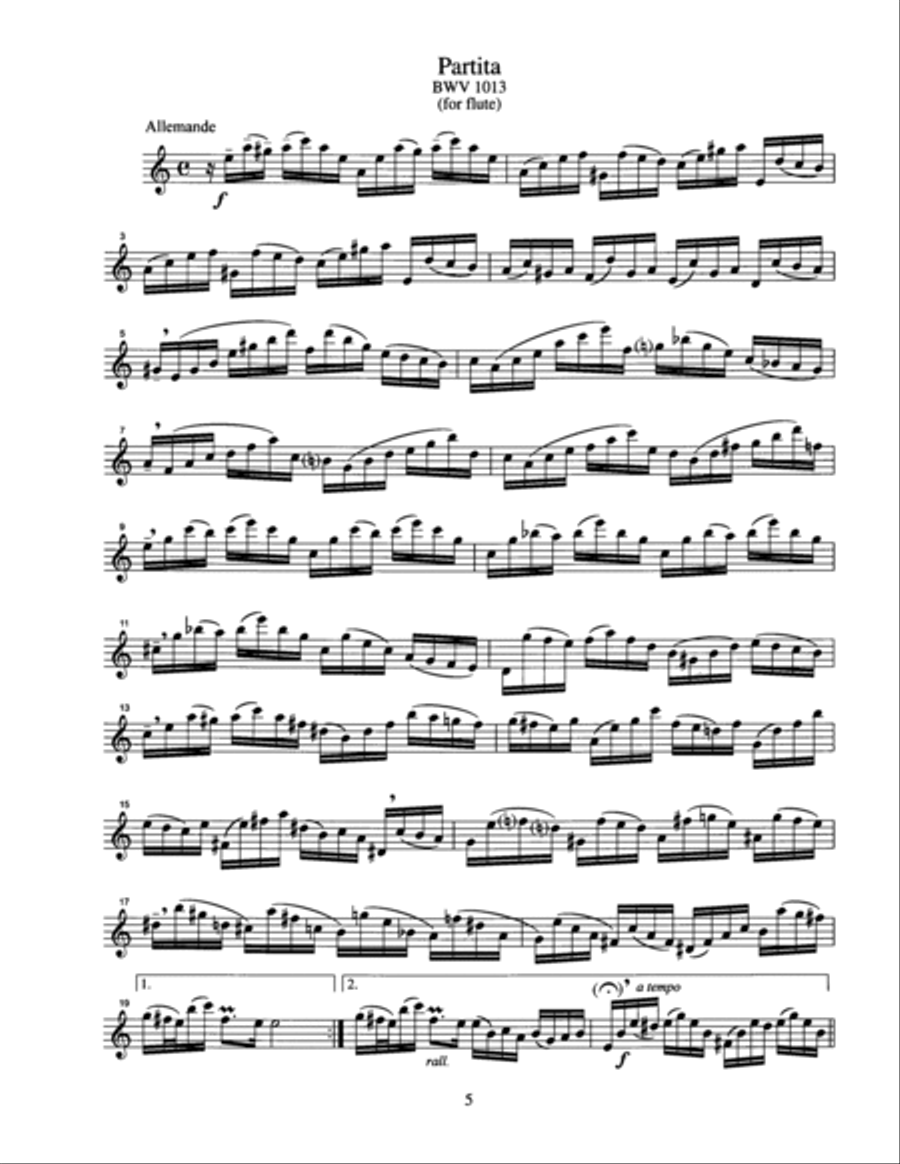 Solos from the Unaccompanied Works of J. S. Bach Saxophone Solo scores gallery preview page 6