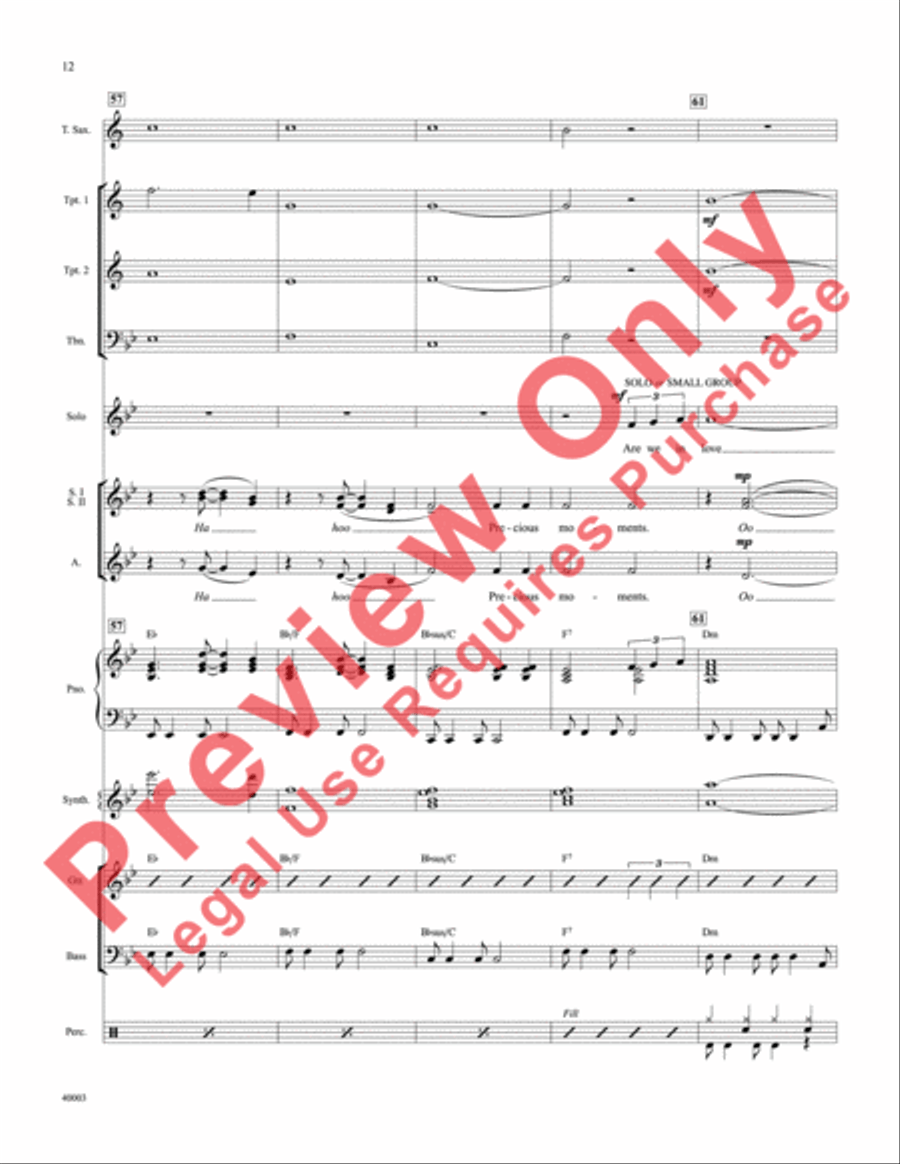 When Will I See You Again Choir scores gallery preview page 13