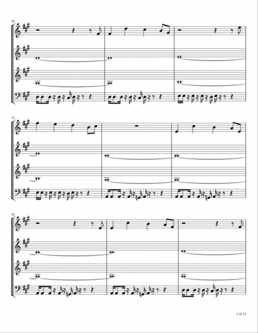 Jingle Bells Woodwind Quartet scores gallery preview page 3