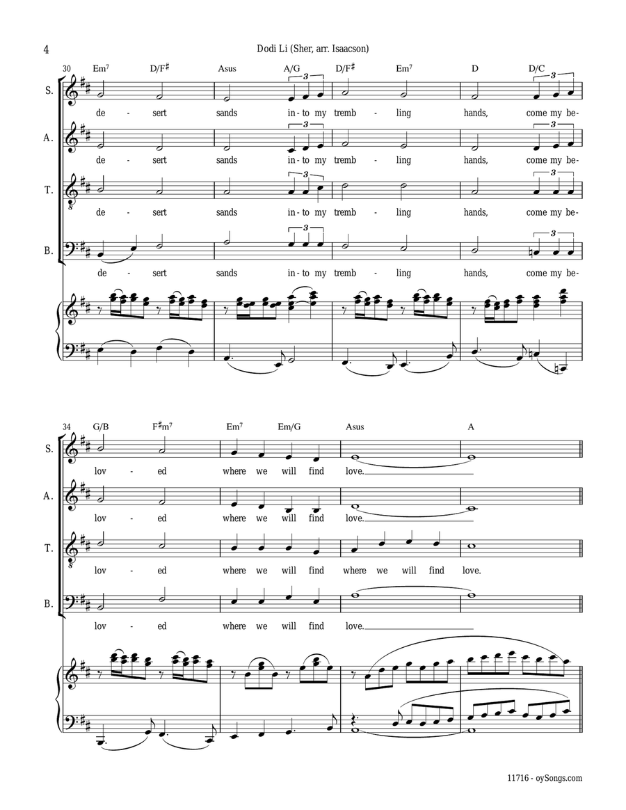 Dodi Li 4-Part scores gallery preview page 4