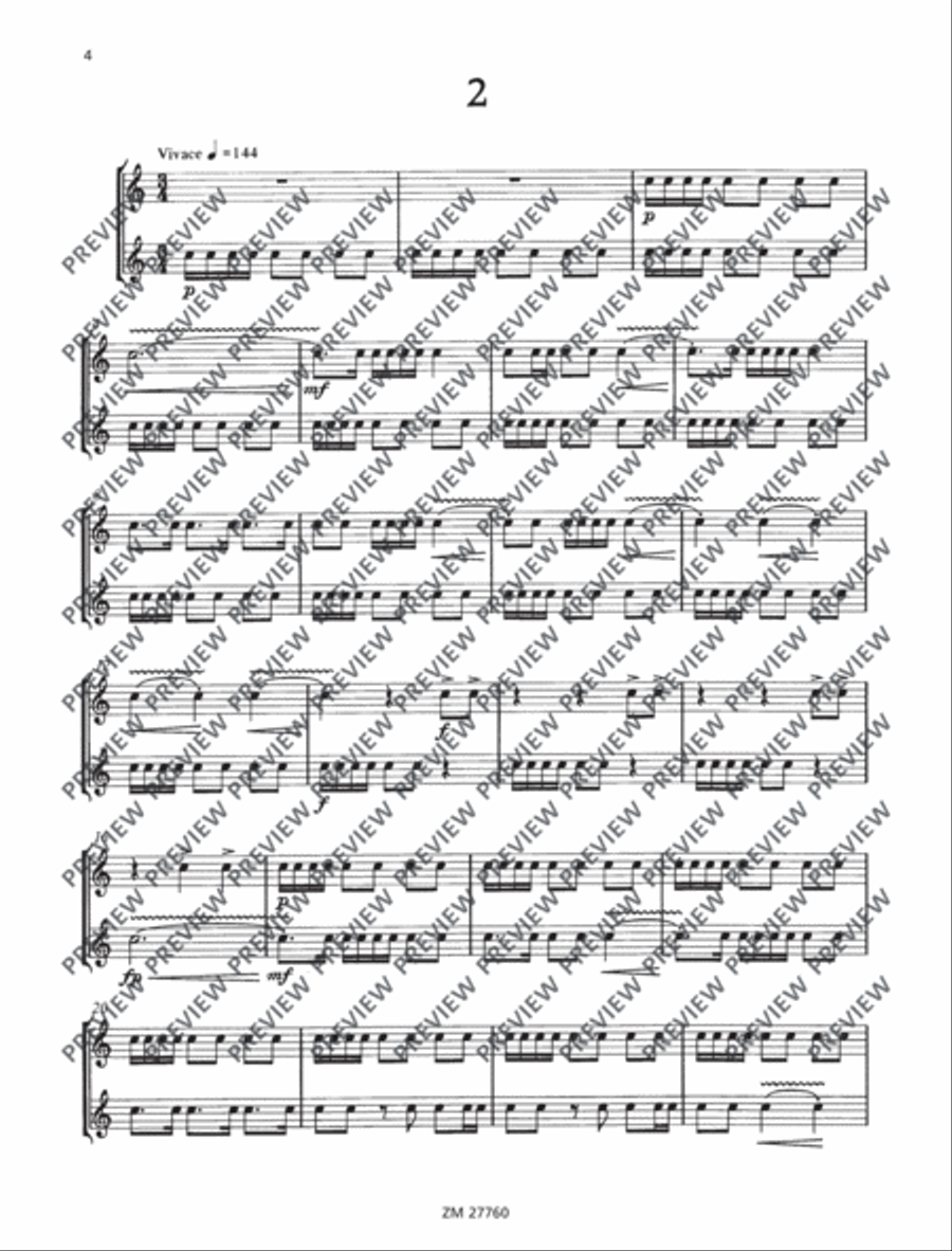 Fifteen Études Snare Drum scores gallery preview page 5